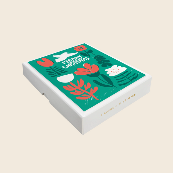 Christmas Flowers Box Set | 8 Cards