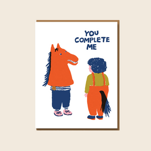 You Complete Me Card by Egg Press