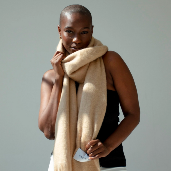 The Reykjavik Recycled Scarf | Beige