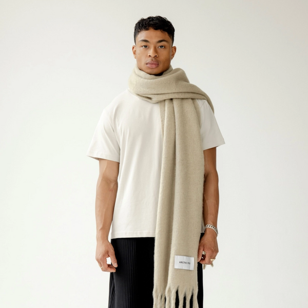 The Reykjavik Recycled Scarf | Arctic Grey