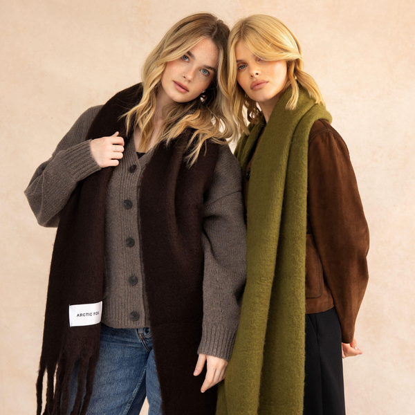 The Reykjavik Recycled Scarf | Sea Kelp Green