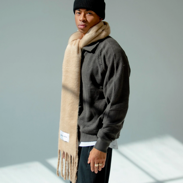 The Reykjavik Recycled Scarf | Beige