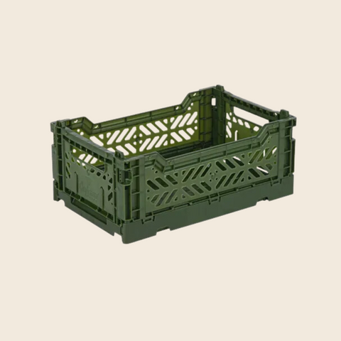 Aykasa Storage Crate in Khaki Green