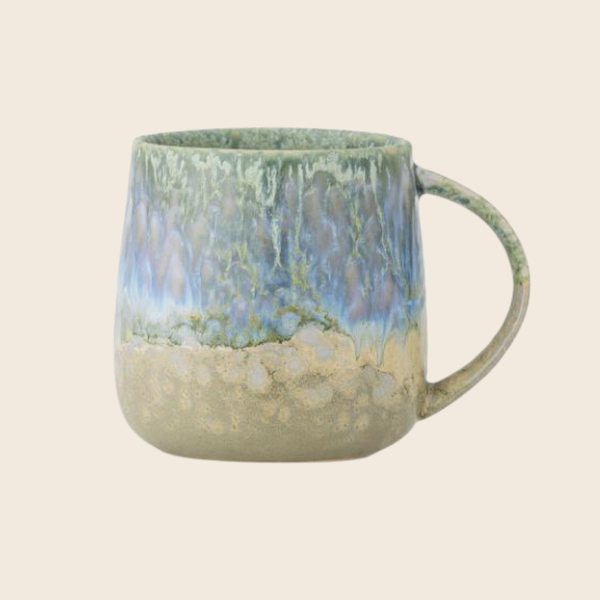 Cloe Stoneware Mug | Green Mix