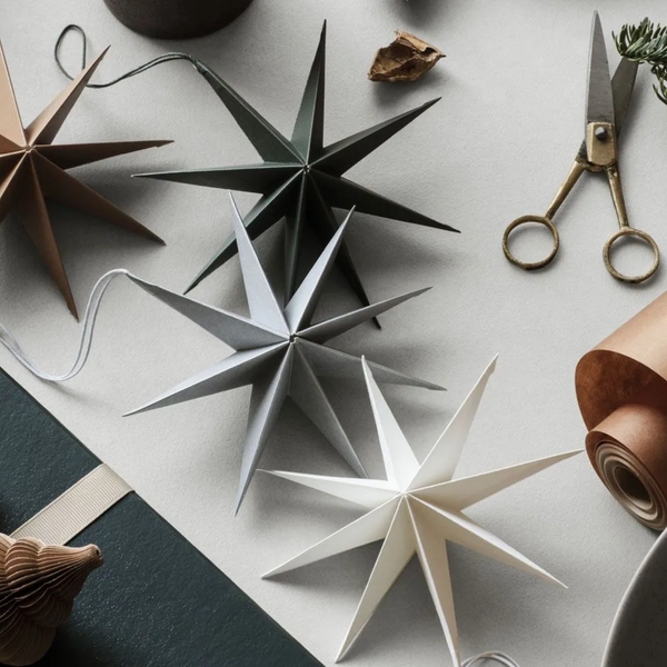 Small Paper Star Decoration | Tan
