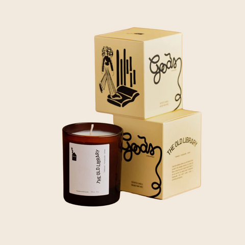 The Old Library Candle | Teakwood, Honeysuckle, Amber