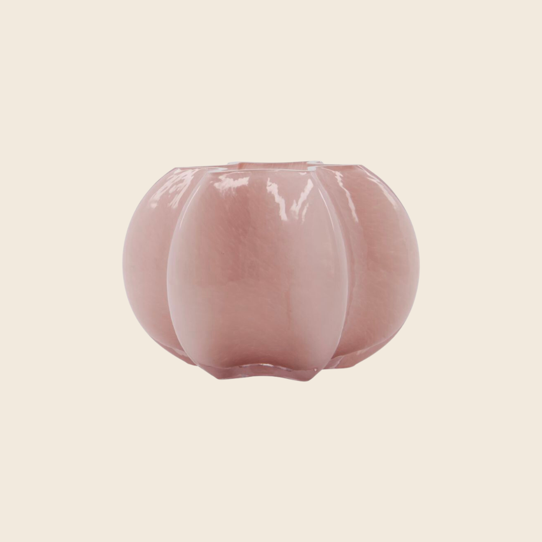 Nixi Glass Votive Vase | Rose Pink