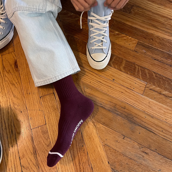 Boyfriend Socks | Maroon