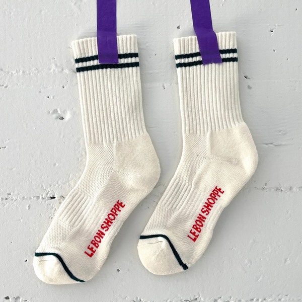 Boyfriend Socks | Parchment
