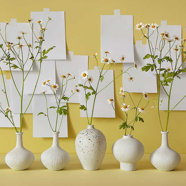 Cecilia Ceramic Vase | White
