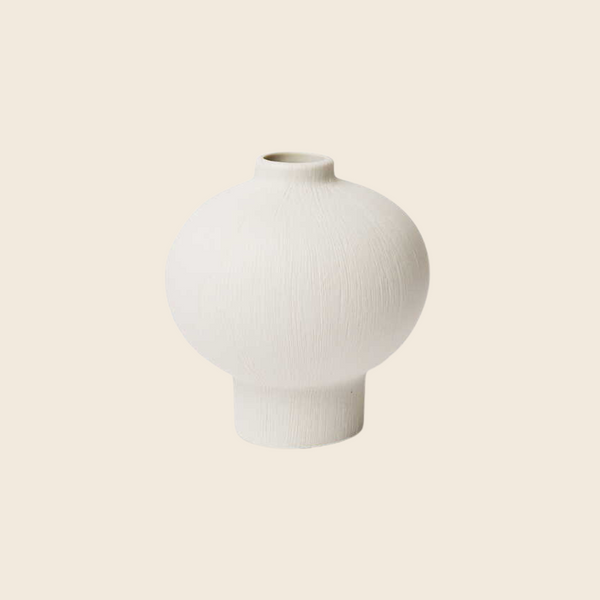 Cecilia Ceramic Vase | White