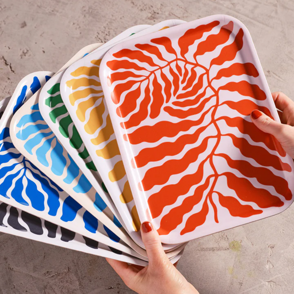 Yellow Leaves Art Tray