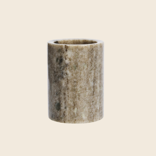 Beige Natural Marble Holder Pot