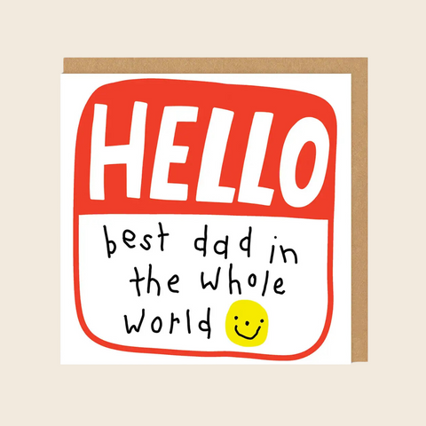 Hello Best Dad Card