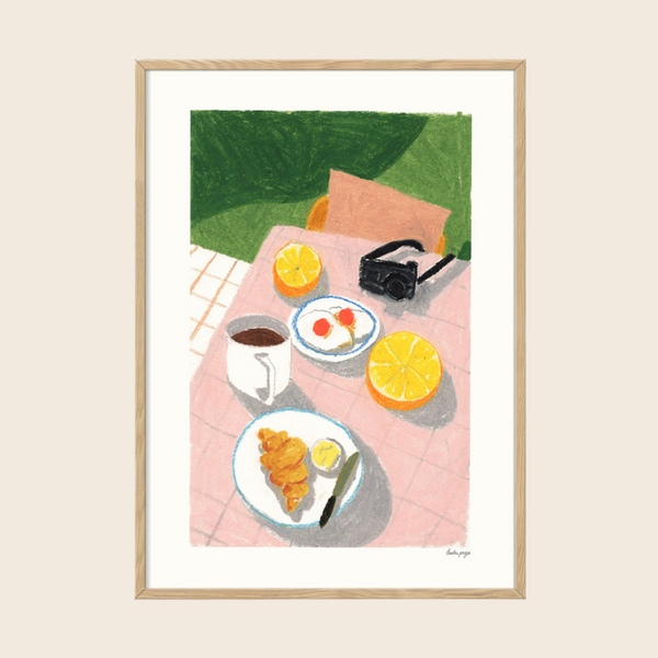 Breakfast On The Green Print | 30 x 40cm