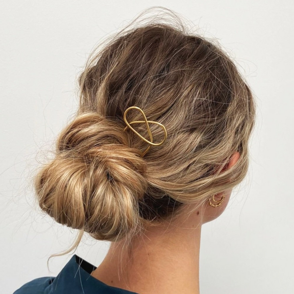 Twist Brass Hair Pin