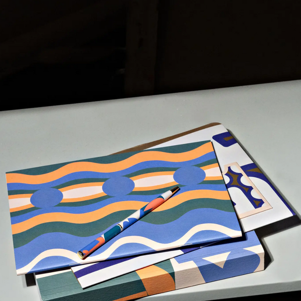 Beams Print Gold Trimmed Pen