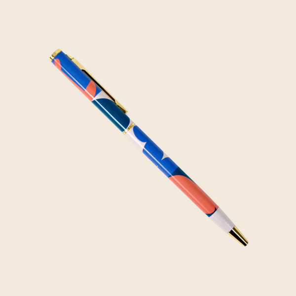 Beams Print Gold Trimmed Pen