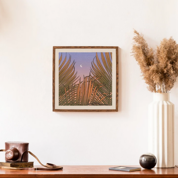 Through The Palms Print