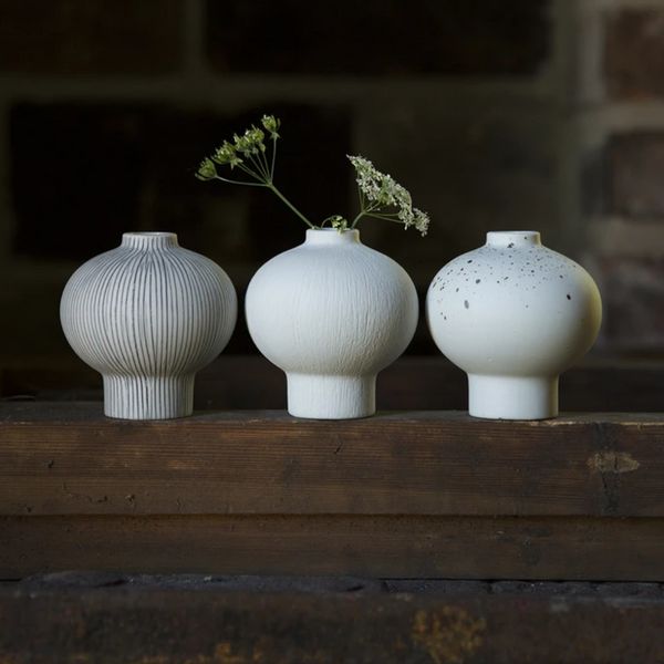 Cecilia Ceramic Vase | White