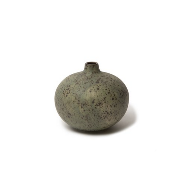 Small Ceramic Bari Vase | Green Melange