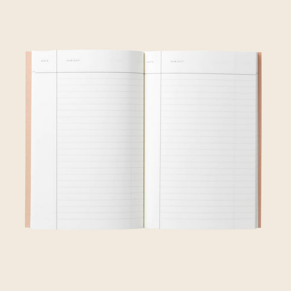 Notem Studio Small Vita Soft Cover Notebook | Ochre Stripe