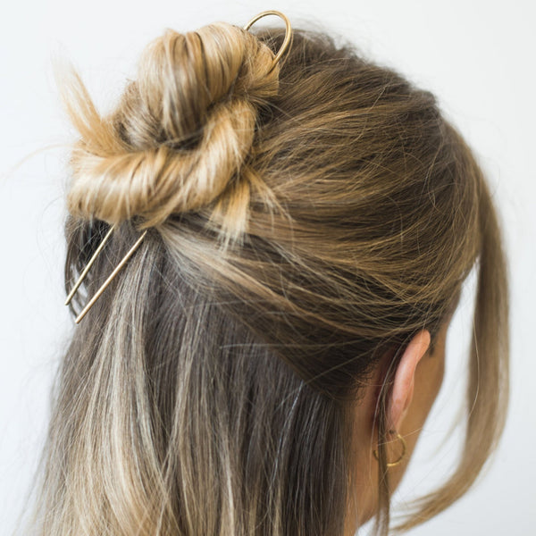 The Lizzy Brass Hair Pin