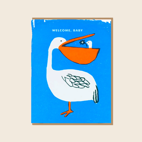 Welcome Baby Pelican Card