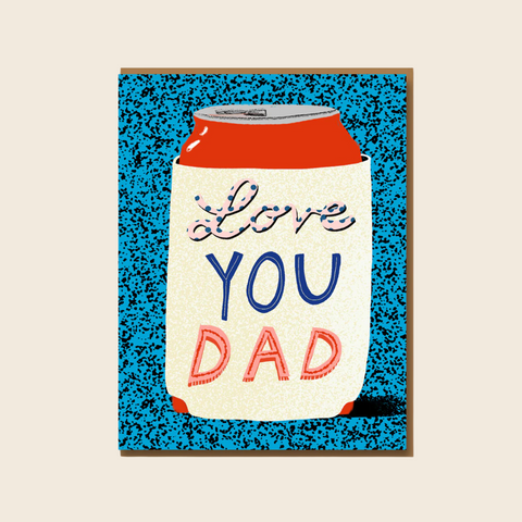 Love You Dad Beer Can Card