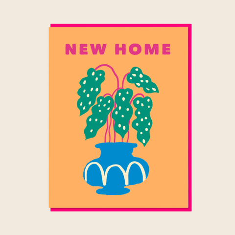 New Home Begonia Card