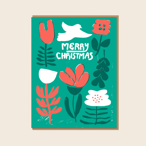 Christmas Flowers Card