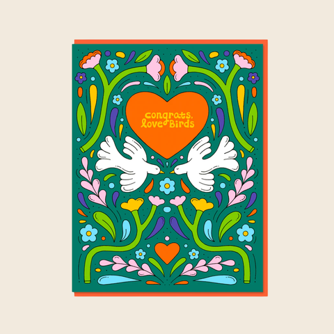 Congrats Love Birds Card