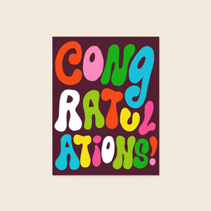 Colourful Congratulations Card