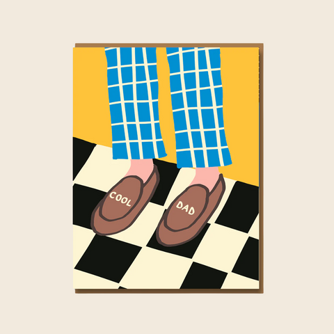 Cool Dad Slippers Card