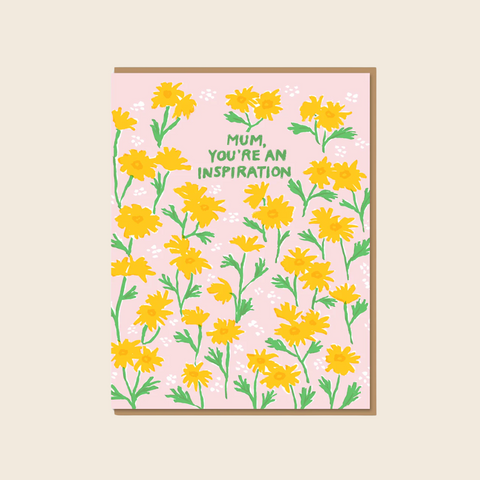 Inspirational Mum Wildflowers Card