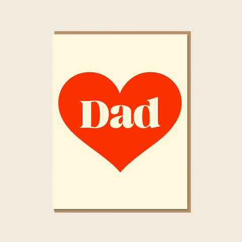 Love Dad Heart Card