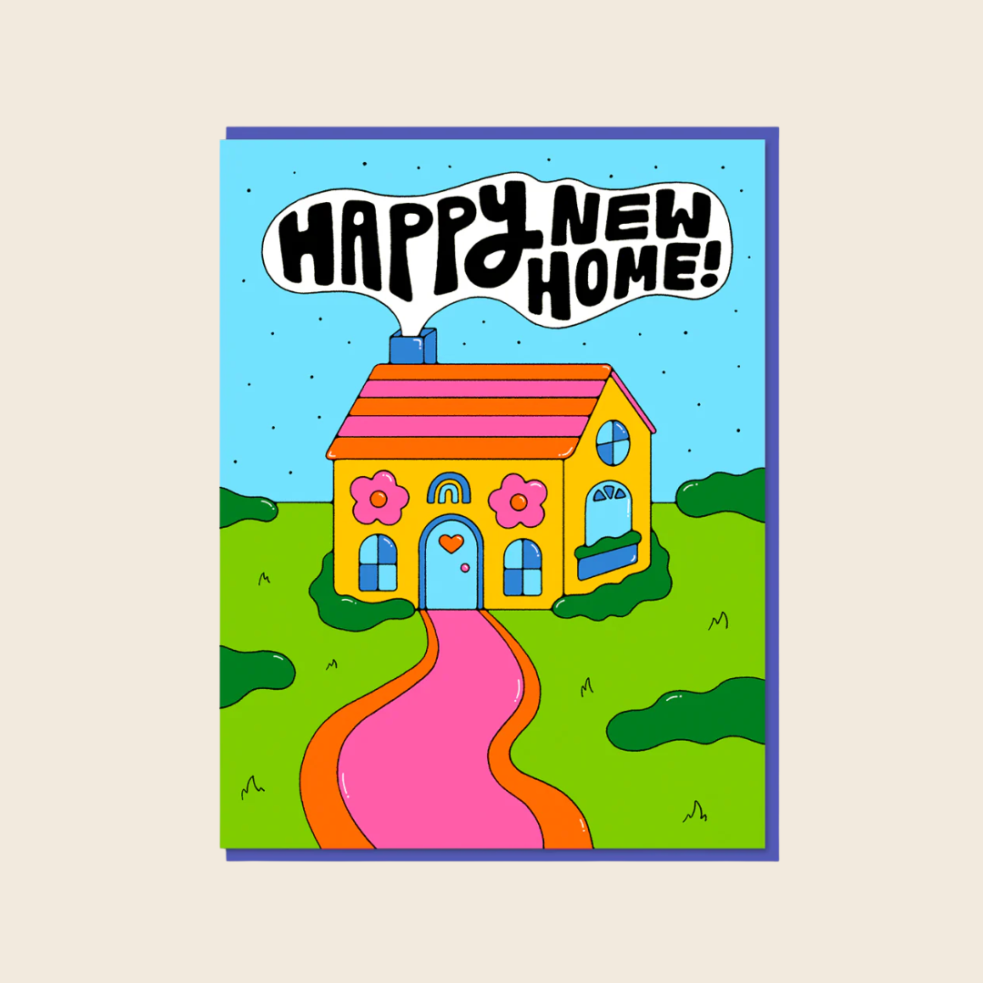 Groovy Happy New Home Card