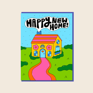 Groovy Happy New Home Card