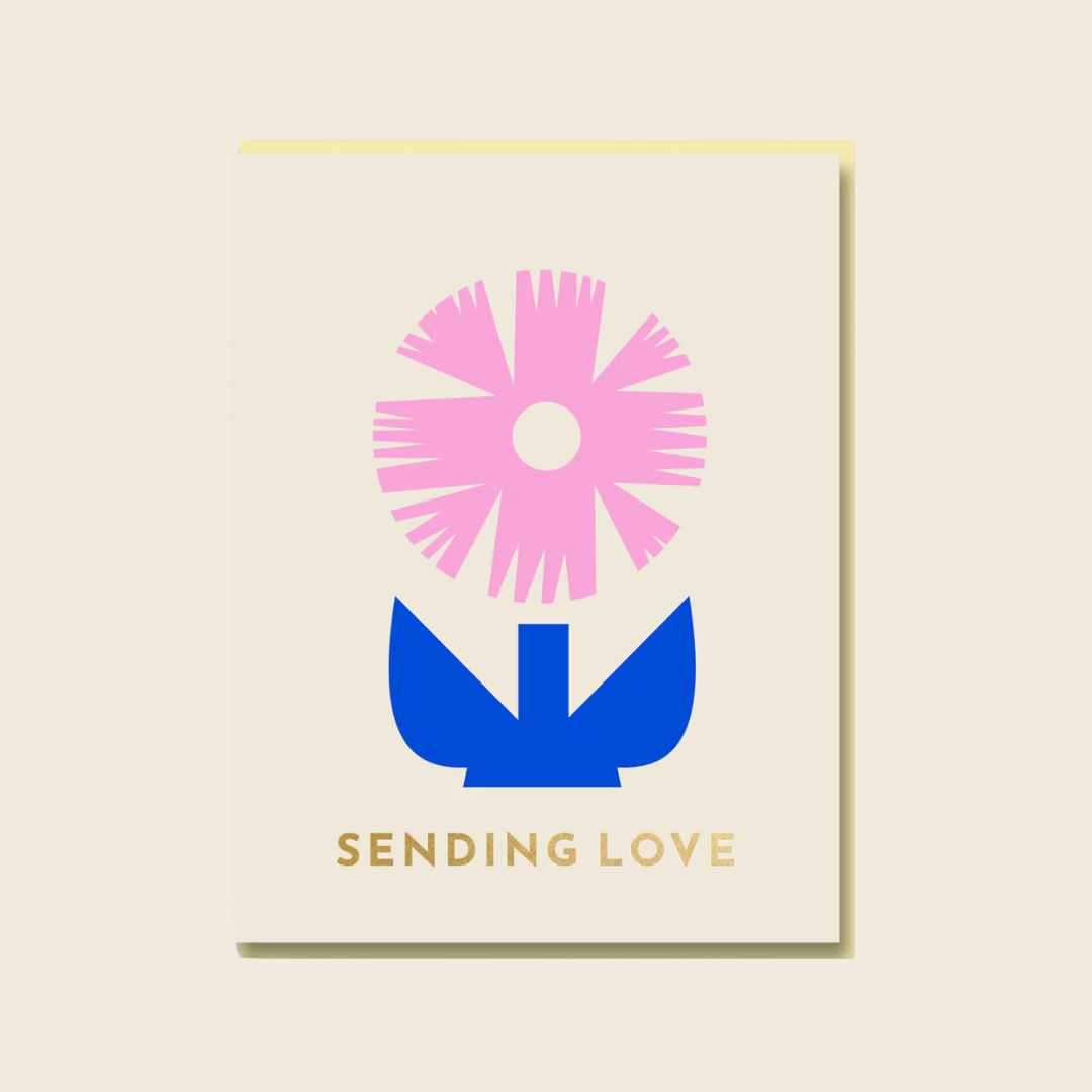 Sending Love Flower Card