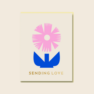 Sending Love Flower Card