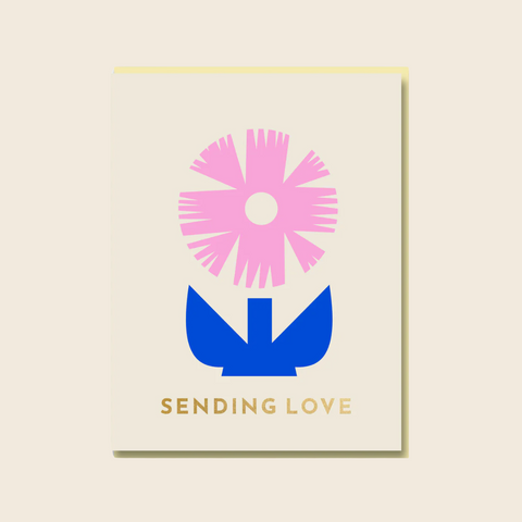 Sending Love Flower Card