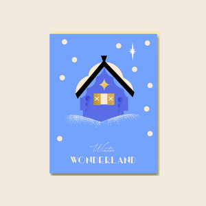 Christmas Cabin Card