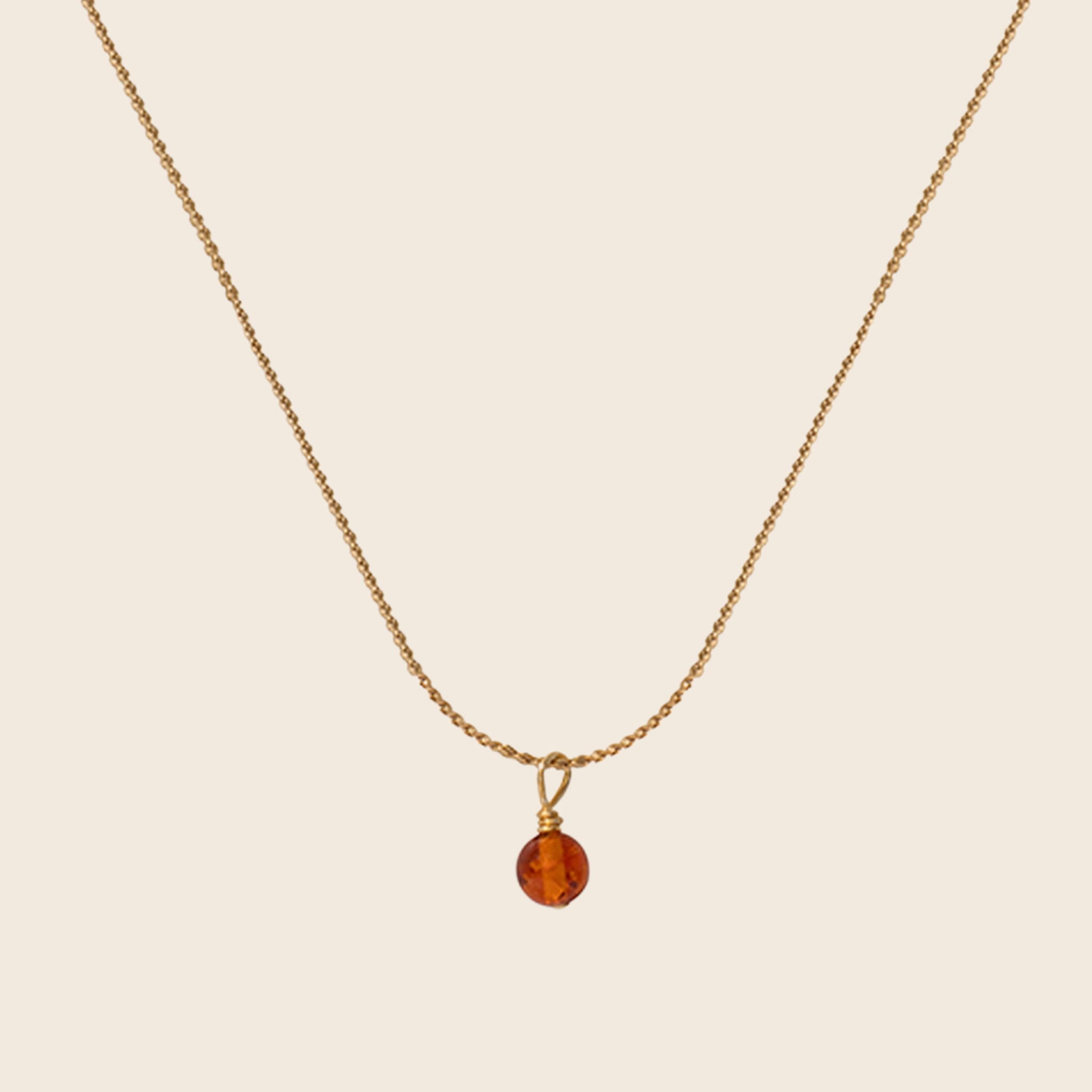 Amber Bead Necklace