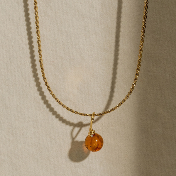 Amber Bead Necklace