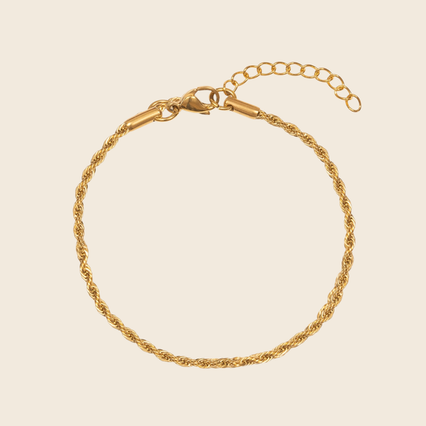 Delicate Rope Chain Bracelet | Gold