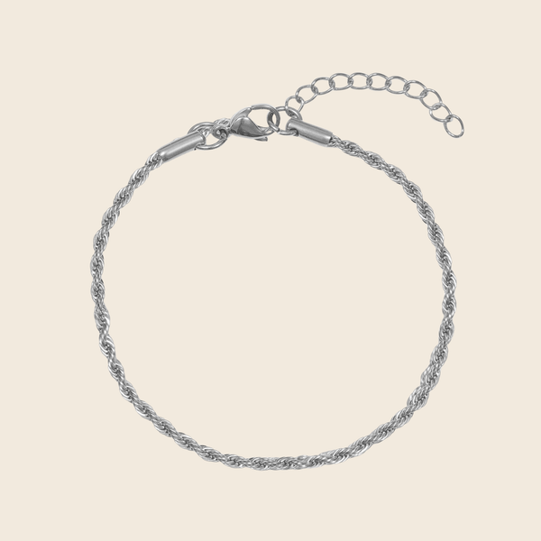 Delicate Rope Chain Bracelet | Silver