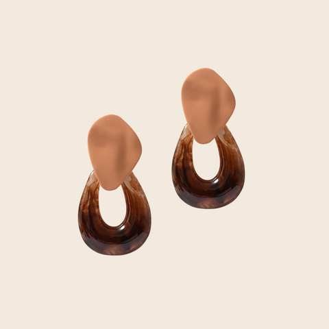 Sahara Earrings | Brown