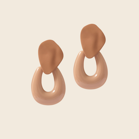 Sahara Earrings | Peach