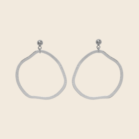 A Weathered Penny Alber Earrings | Silver