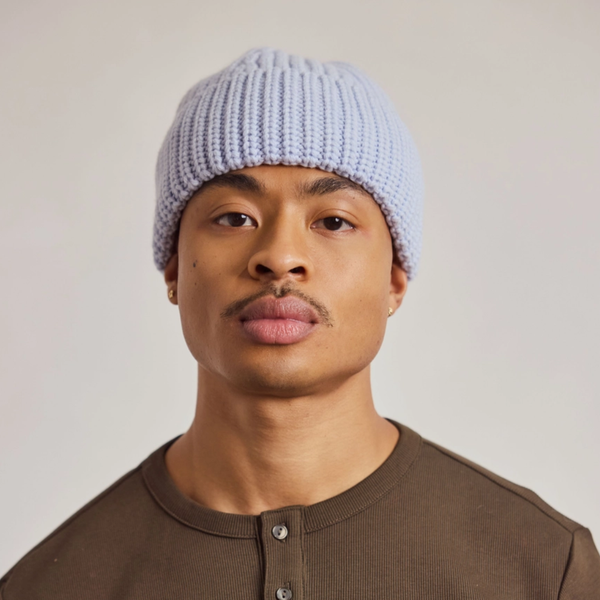 Merino Wool Beanie | Aura Blue